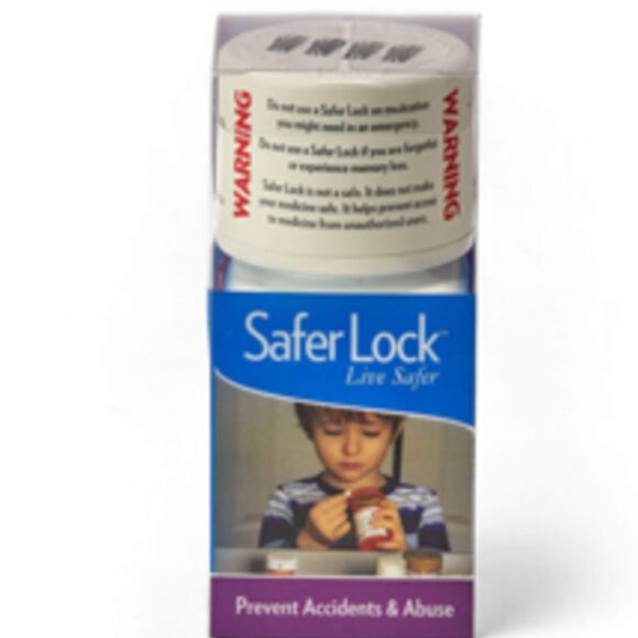 SaferLock Combination Lock Prescription Pill Bottle - Picture 1 of 2